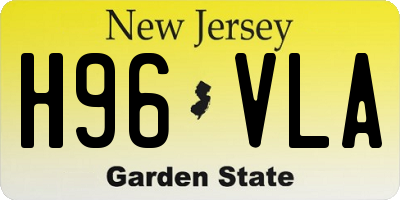 NJ license plate H96VLA