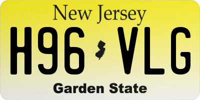 NJ license plate H96VLG