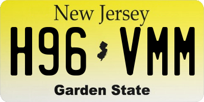 NJ license plate H96VMM