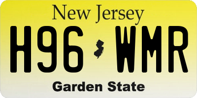 NJ license plate H96WMR