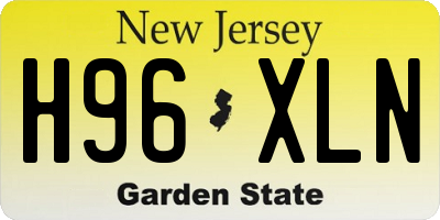 NJ license plate H96XLN