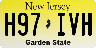 NJ license plate H97IVH