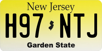 NJ license plate H97NTJ