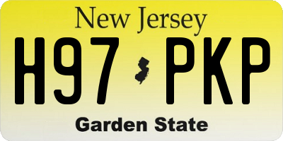 NJ license plate H97PKP