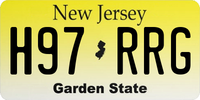 NJ license plate H97RRG