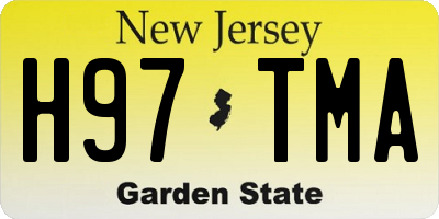 NJ license plate H97TMA