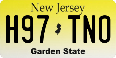 NJ license plate H97TNO