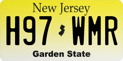 NJ license plate H97WMR