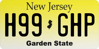 NJ license plate H99GHP