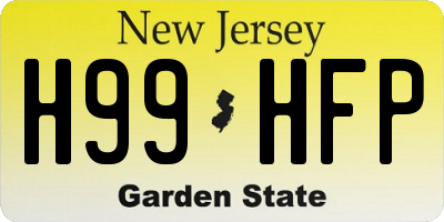 NJ license plate H99HFP