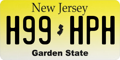 NJ license plate H99HPH