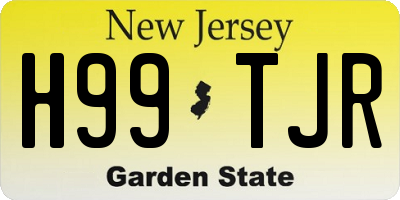 NJ license plate H99TJR