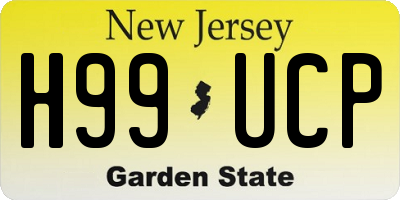 NJ license plate H99UCP