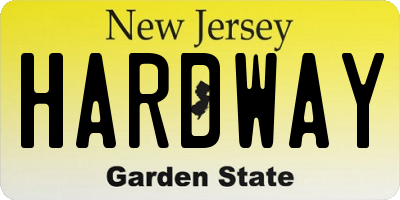 NJ license plate HARDWAY