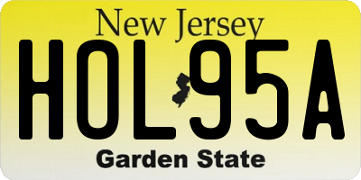NJ license plate HOL95A