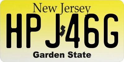 NJ license plate HPJ46G