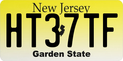 NJ license plate HT37TF