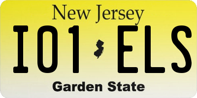 NJ license plate I01ELS