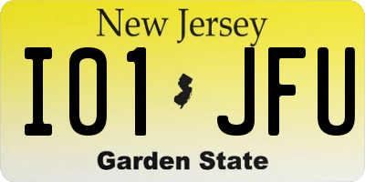 NJ license plate I01JFU