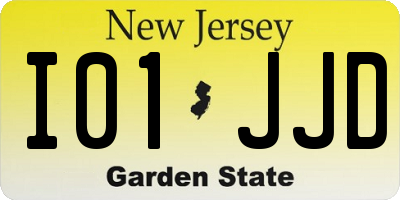NJ license plate I01JJD