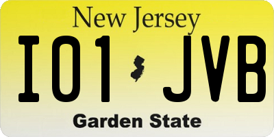 NJ license plate I01JVB