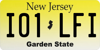 NJ license plate I01LFI