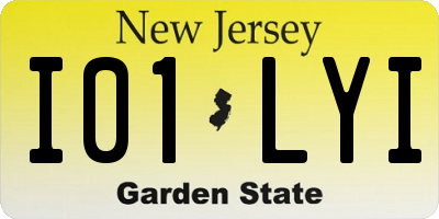 NJ license plate I01LYI