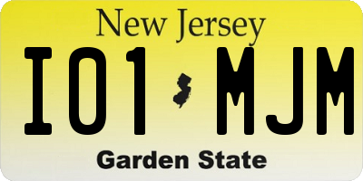 NJ license plate I01MJM