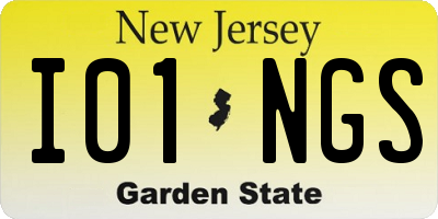 NJ license plate I01NGS
