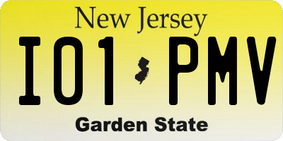 NJ license plate I01PMV