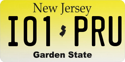 NJ license plate I01PRU