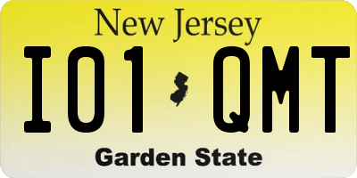 NJ license plate I01QMT