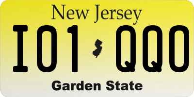 NJ license plate I01QQO