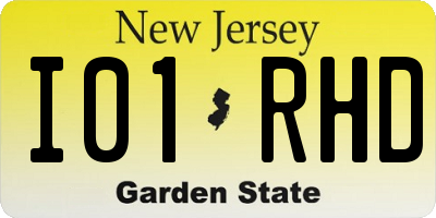 NJ license plate I01RHD