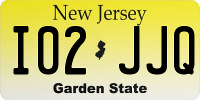 NJ license plate I02JJQ
