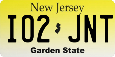 NJ license plate I02JNT