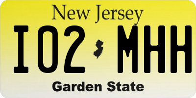 NJ license plate I02MHH