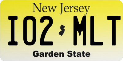 NJ license plate I02MLT