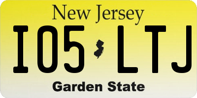 NJ license plate I05LTJ
