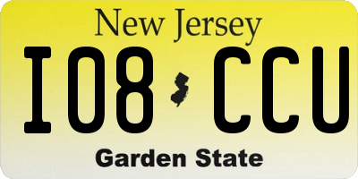 NJ license plate I08CCU