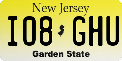 NJ license plate I08GHU