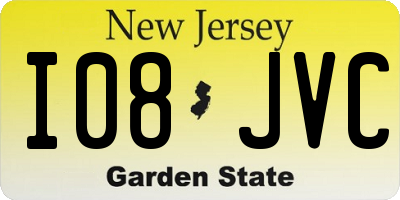 NJ license plate I08JVC