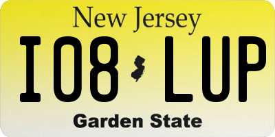 NJ license plate I08LUP