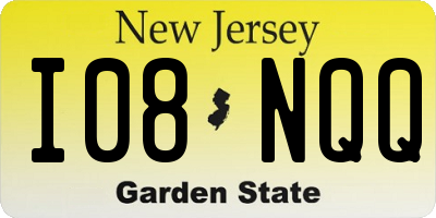 NJ license plate I08NQQ