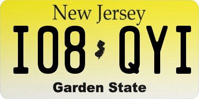 NJ license plate I08QYI