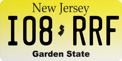 NJ license plate I08RRF