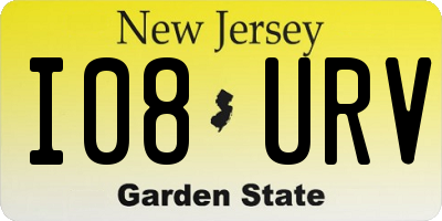 NJ license plate I08URV