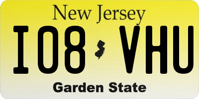 NJ license plate I08VHU