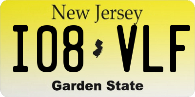 NJ license plate I08VLF