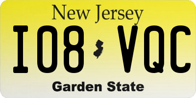 NJ license plate I08VQC